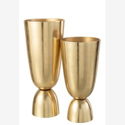 J-Line - Vase p fod Guld Aluminium H: 49 : 20 cm. 