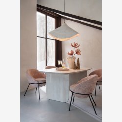 J-Line - Spisebord Akacietr 190 x 76,2 x 100cm. Hvid