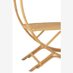 J-Line - Rund reol m. 3 hylder 150x150x40cm, Natur 