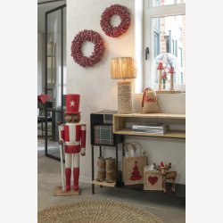 J-Line - Konsolbord m. hylde opbevaring 120x80x30cm, Natur og Sort 