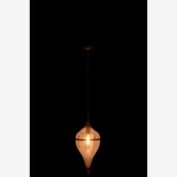 J-Line - Lampe marokkansk inspireret Guld metal : 23 H: 53 cm. 