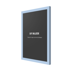 By ADJ - Tr�ramme Mat Lysebl� 21x29,7cm. MDF Bagbekl�dning, Alm. glas