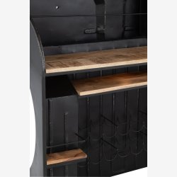 J-Line - Bar m/US Army lastbil design 220x69x148cm, Sort