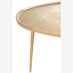 J-Line - St m. To sofaborde i aluminium 73/43x63/43x38/42cm, Guld 