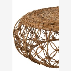 J-Line - Sofabord m/Bananblade Flet 60x35x60cm, Natur