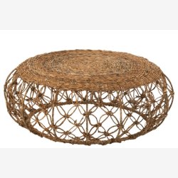 J-Line - Sofabord m/Bananblade Flet 60x35x60cm, Natur