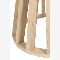 J-Line - Rundt spisebord i mango tr 110x76x110cm - Flere farver