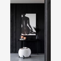 J-Line - konsolbord Akacietr 76,2 x 130 x 45,72 cm, Sort