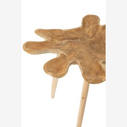 J-Line - St m/2 sideborde  asymmetrisk design 60/45x55/45cm, Natur 