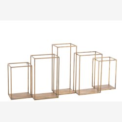 J-Line - Flere hylde design i n 93x41,5x19,5cm, Guld
