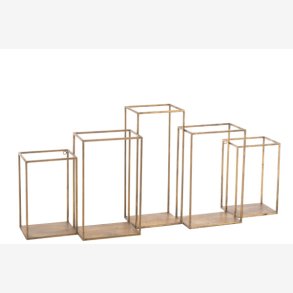 J-Line - Flere hylde design i n 93x41,5x19,5cm, Guld