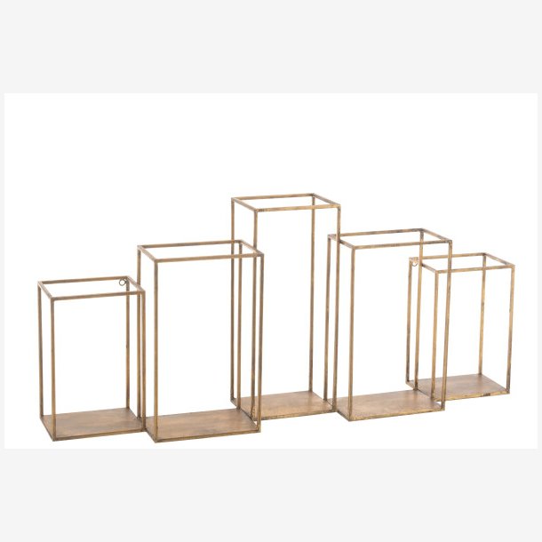 J-Line - Flere hylde design i n 93x41,5x19,5cm, Guld