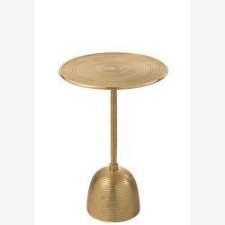 J-Line - Sidebord m. Moderne rillede design 39x57x39cm, Guld