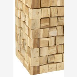 J-Line - Sidebord/stol lavet af tr firkanter 30x45x30cm, Natur 