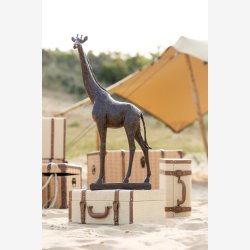 J-Line - Giraf figur Brun poly H: 81,5 cm. 