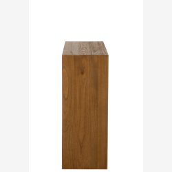 J-Line - firkantet vgreol m. n hylde 100x86x40cm, Brun