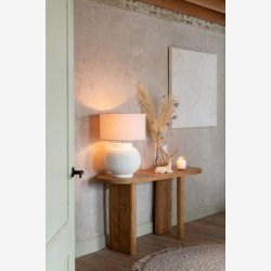 J-Line - Konsolbord i teak tr 150x75x50cm, Natur