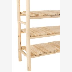 J-Line - Reol m/4 Hylder 140x110x40cm, Natur 
