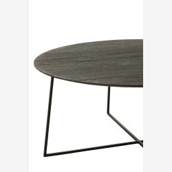 J-Line - St m/2 sideborde mrkt tr 80/60x35/30cm, Sort