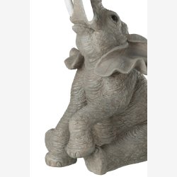 J-line - Elefant sidebord m. Glad bordplade 43x63x48cm, Gr 