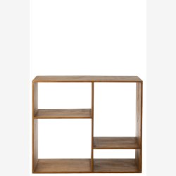 J-Line - Vgreol m. 4 rum 100x119x40cm, Brun