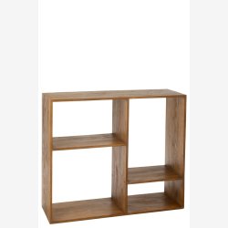 J-Line - Vgreol m. 4 rum 100x119x40cm, Brun