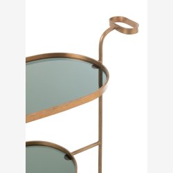 J-Line - Dessert vogn m. To hylder 74x84x42cm, Bronze 