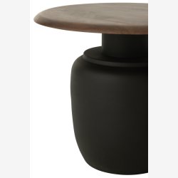 J-Line - Sideborde/Sofaborde st m/2 metal B: 56/48 H: 45/40cm, Brun 