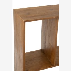 J-Line - Vgreol m. 4 rum 100x119x40cm, Brun