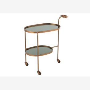 J-Line - Dessert vogn m. To hylder 74x84x42cm, Bronze 