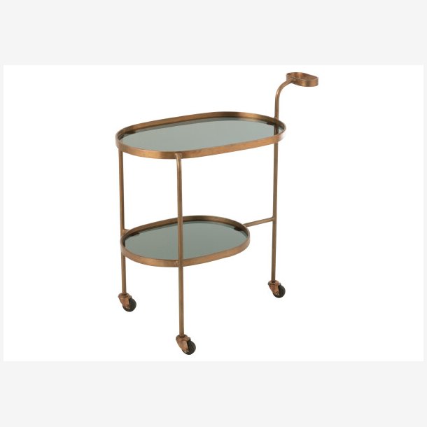 J-Line - Dessert vogn m. To hylder 74x84x42cm, Bronze 