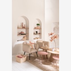 J-Line - St m. 3 sideborde i metal 55,5/45,5/35,5x46/41/34,5cm, Rose Gold