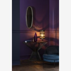 J-Line - Konsolbord m. Glas bordplade og tremme design 121x79x37cm, Gr 