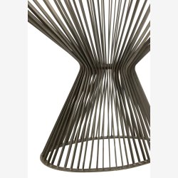 J-Line - Konsolbord m. Glas bordplade og tremme design 121x79x37cm, Gr 