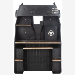 J-Line - Bar m/US Army lastbil design 220x69x148cm, Sort