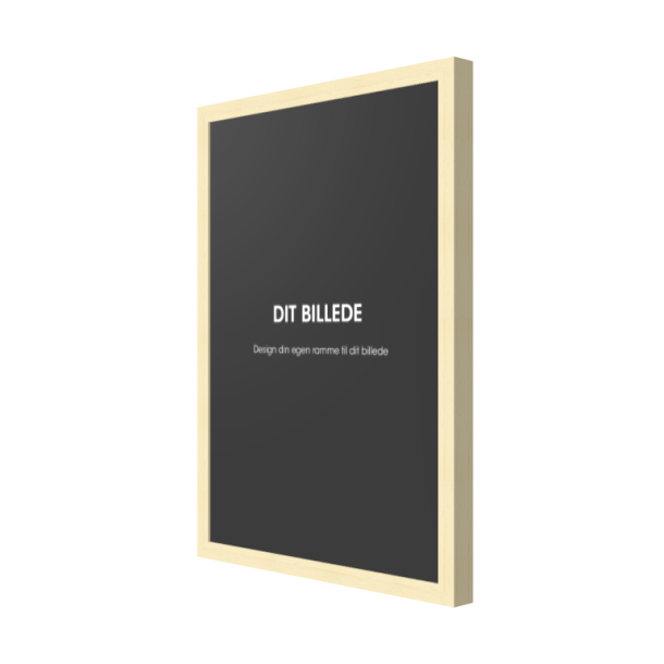 By ADJ - Tr�ramme lys eg Alm. glas, MDF bagbekl�dning 21x29,7cm.