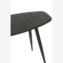 J-Line - Ovalt konsolbord i tr og metal 120x80x40cm - Flere farver 