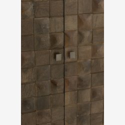 J-Line - Skab m. n hylde i tr 89x104x42cm, Brun 