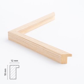 By ADJ - Fotoramme i massiv lys Eg 12 mm. 15x15 cm.