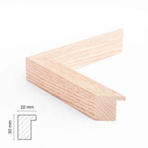 By ADJ - Trramme i massivt eg 20mm bred 21x29,7cm (A4), Natur