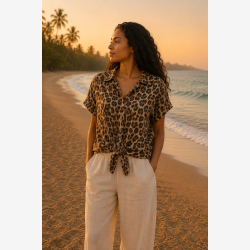 Marta du Chateau - MdcVianne Skjorte Leopard
