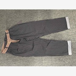 Buks m. strib og b�lte Sort Onesize 65%viscose, 30%nylon, 5%elastic