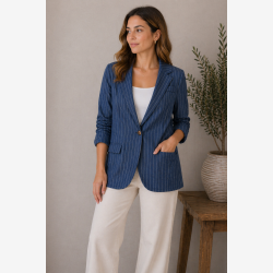 Marta Du Chateau - MdcLenia Blazer Denim Bomuld 