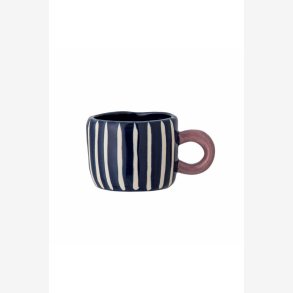 Bloomingville - Nini Kop m. striber Bl� Stent�j D7xH6 cm.