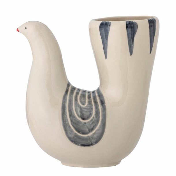 Bloomingville - Trudy vase, hvid, stentj