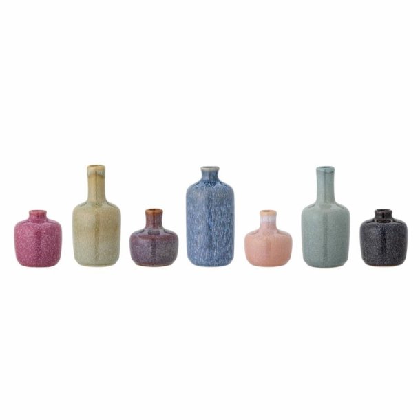 Bloomingville - Maien Vase, Grn, Stentj, st af 7