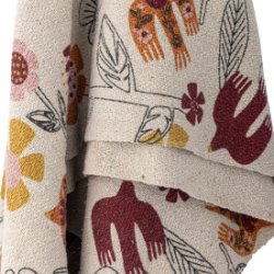 BLOOMINGVILLE - Vivielle Plaid - Natur - Genanvendt Bomuld