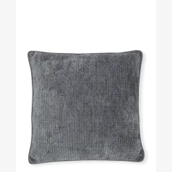 GreenGate velour pudebetrk m/struktur mrkegr 50x50 cm.