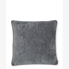 GreenGate velour pudebetrk m/struktur mrkegr 50x50 cm.