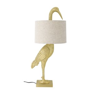 Bloomingville - Heron Bordlampe Guld Poly H: 73 L: 35,5 B: 30 cm.